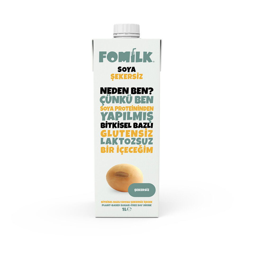 FOMİLK SOYA İÇECEĞİ 1 LT- ŞEKERSİZ